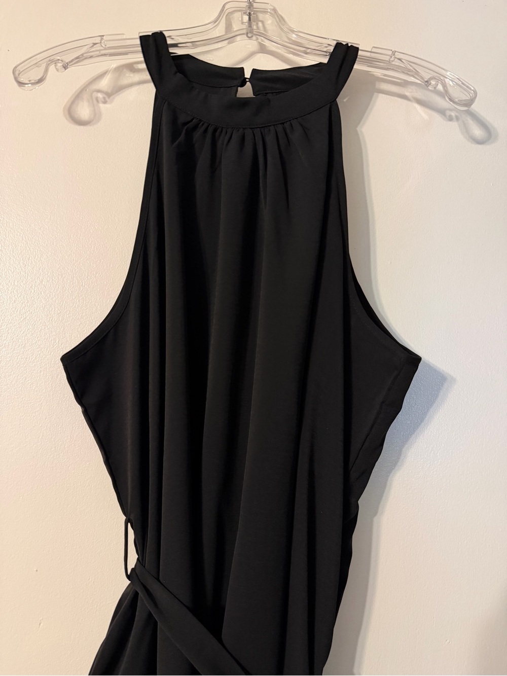 Black High-Neck Halter Camisole Top